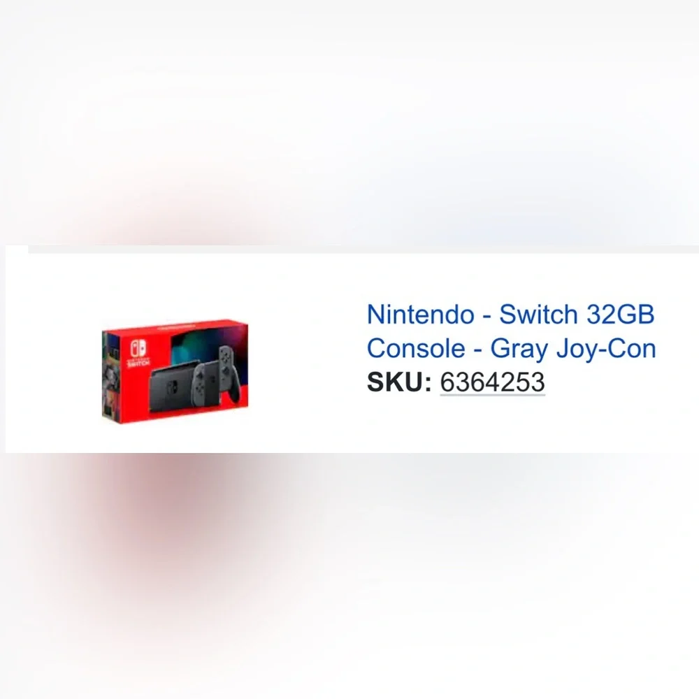 Nintendo Switch Console - Gray Joy-Con